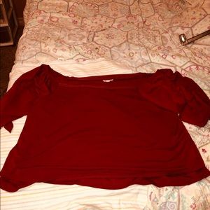 Burgundy / Maroon shirt